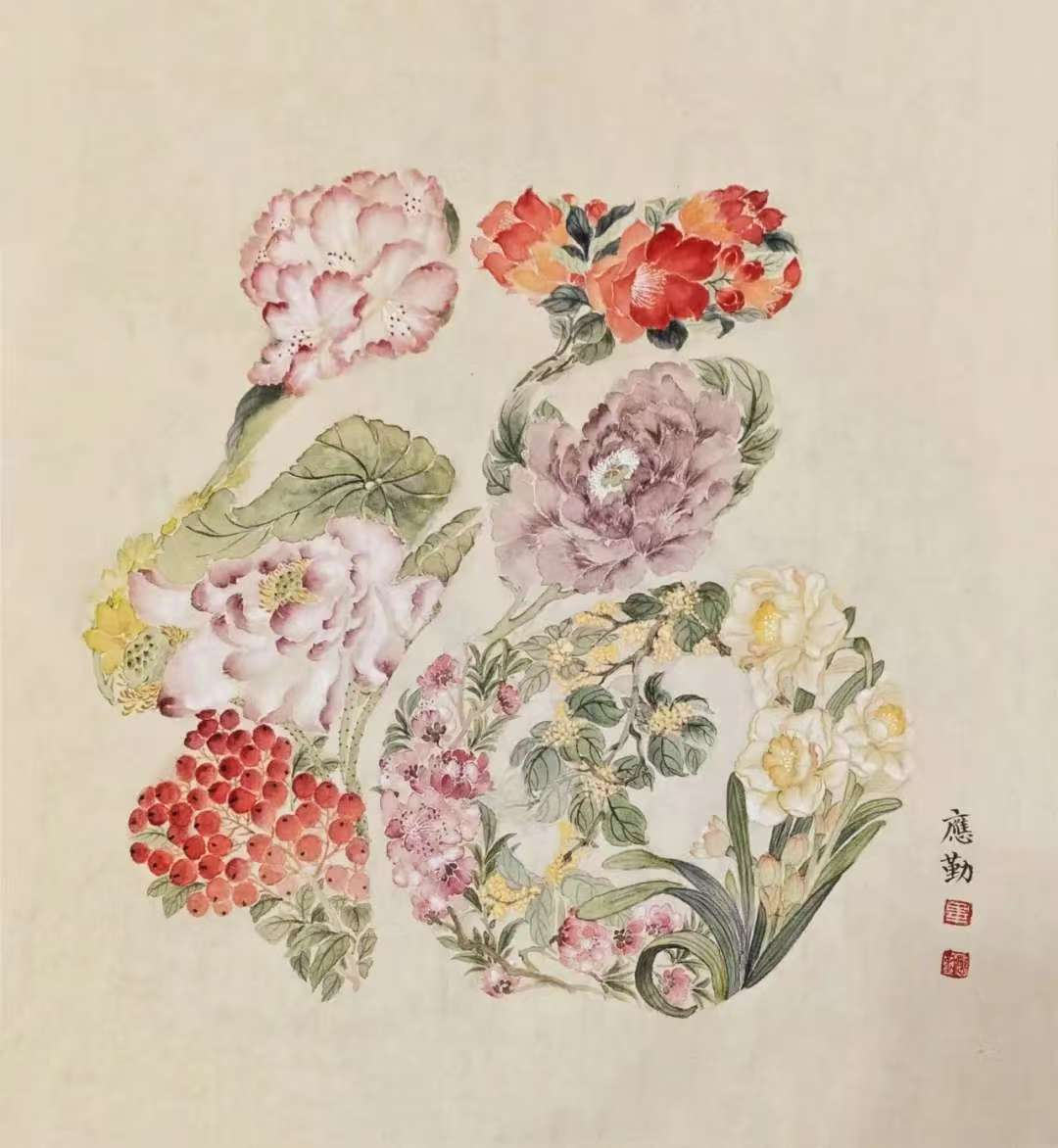 芳华·共舞 2026北京工笔重彩画会女画家线上绘画作品展(第四期)-图片4