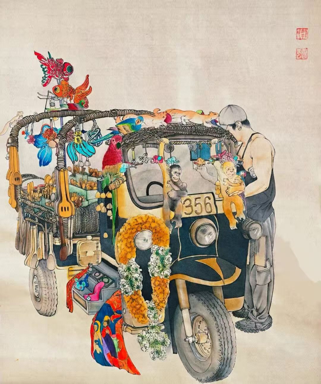 芳华·共舞——2026北京工笔重彩画会女画家线上绘画作品展第七期-图片16