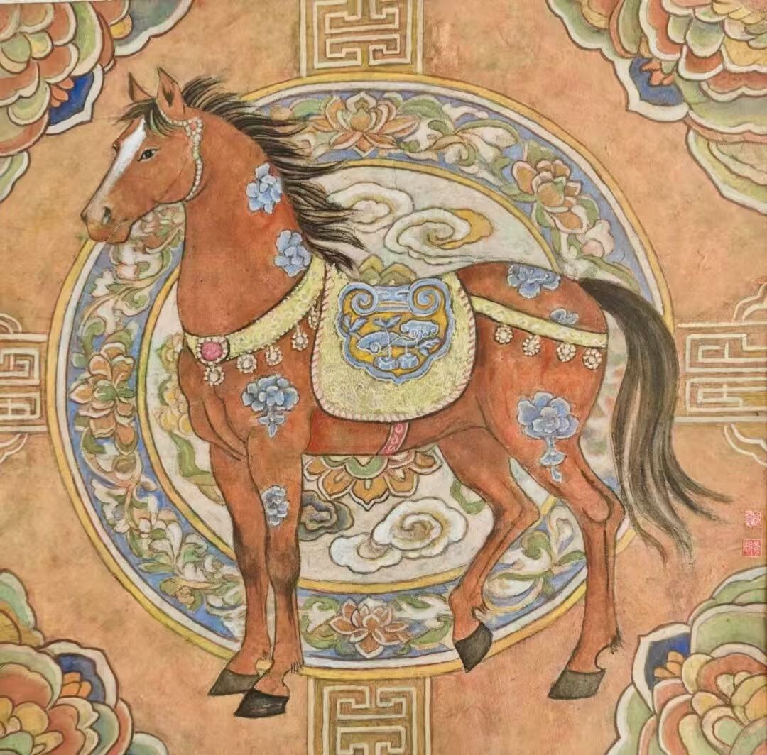 芳华·共舞 2026北京工笔重彩画会女画家线上绘画作品展(第二期)-图片14