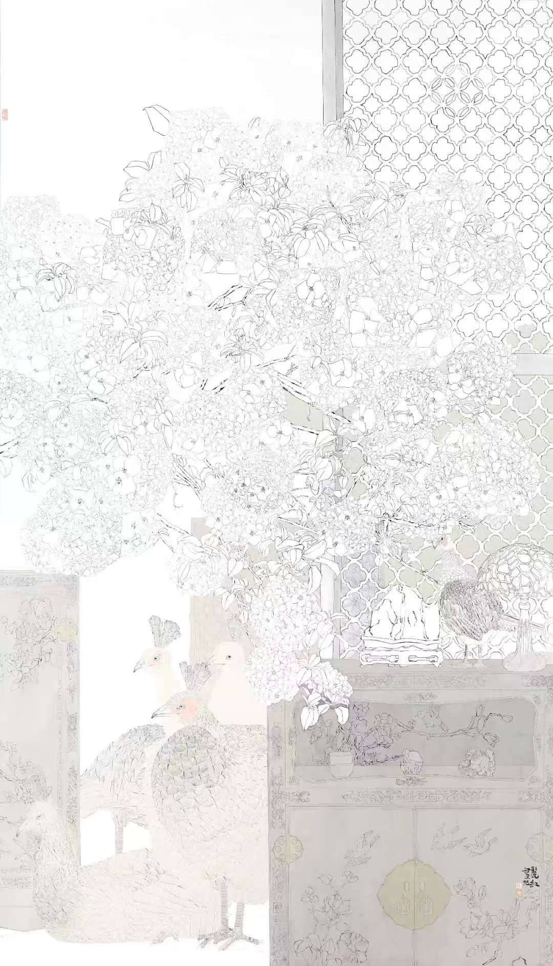 芳华·共舞 2026北京工笔重彩画会女画家线上绘画作品展(第四期)-图片30