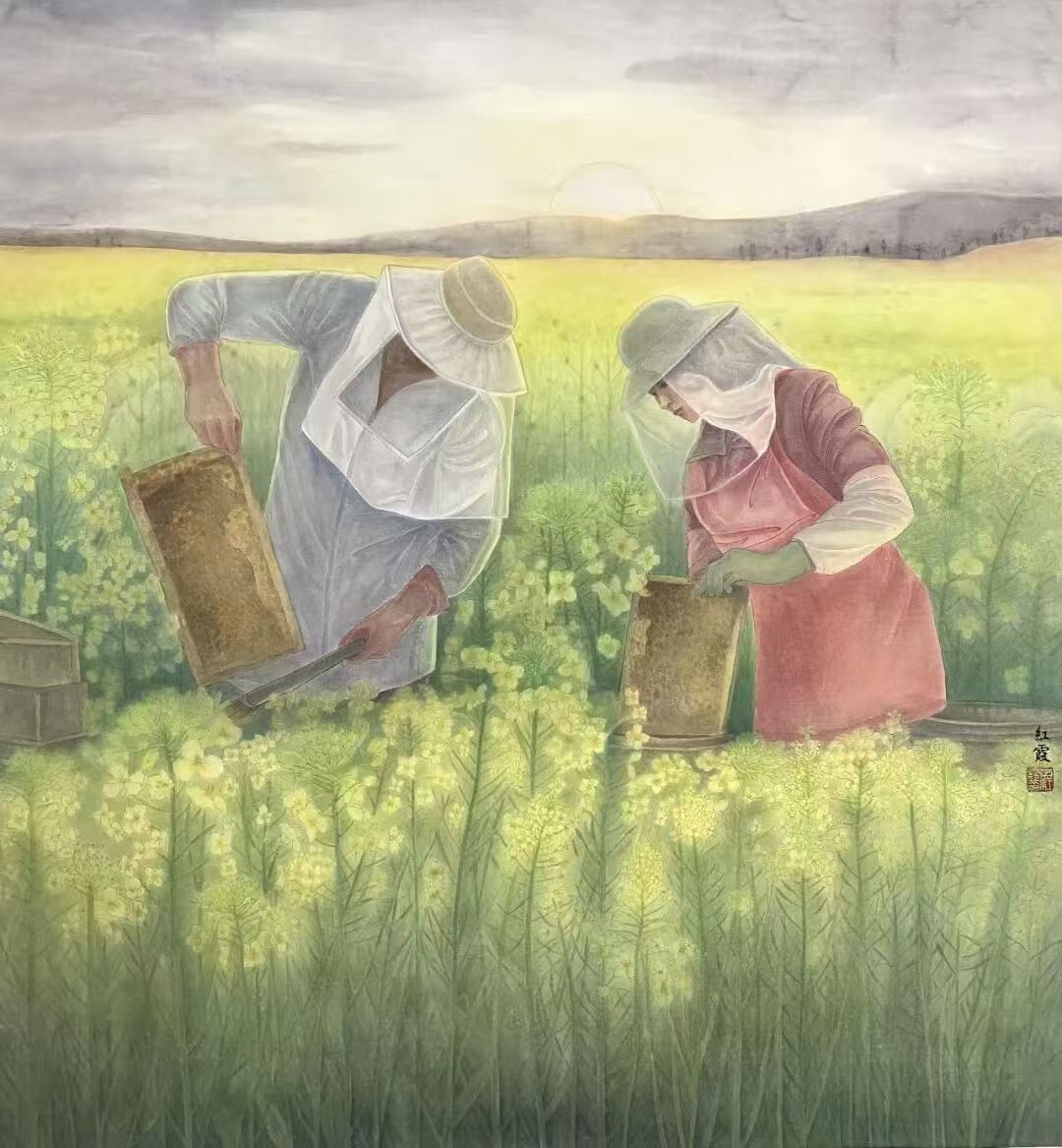 芳华·共舞 2026北京工笔重彩画会女画家线上绘画作品展（第三期）-图片19