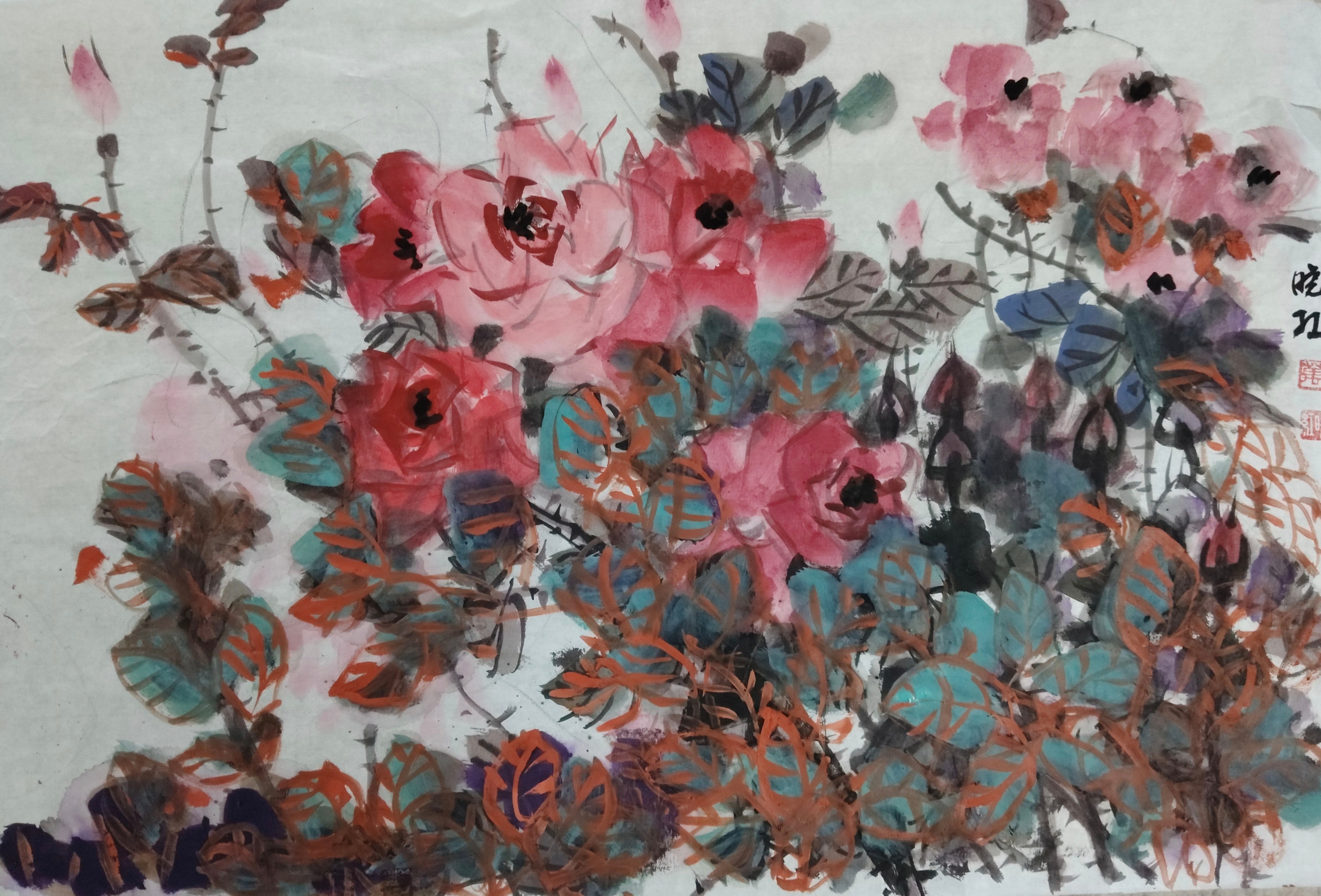 笑挽春风入画中  热烈庆祝五一国际劳动节书画展-图片4