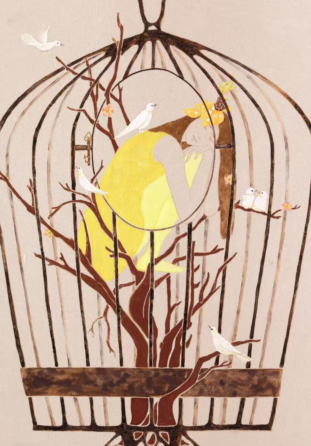 芳华·共舞——2026北京工笔重彩画会女画家 线上绘画作品展 第五期-图片7