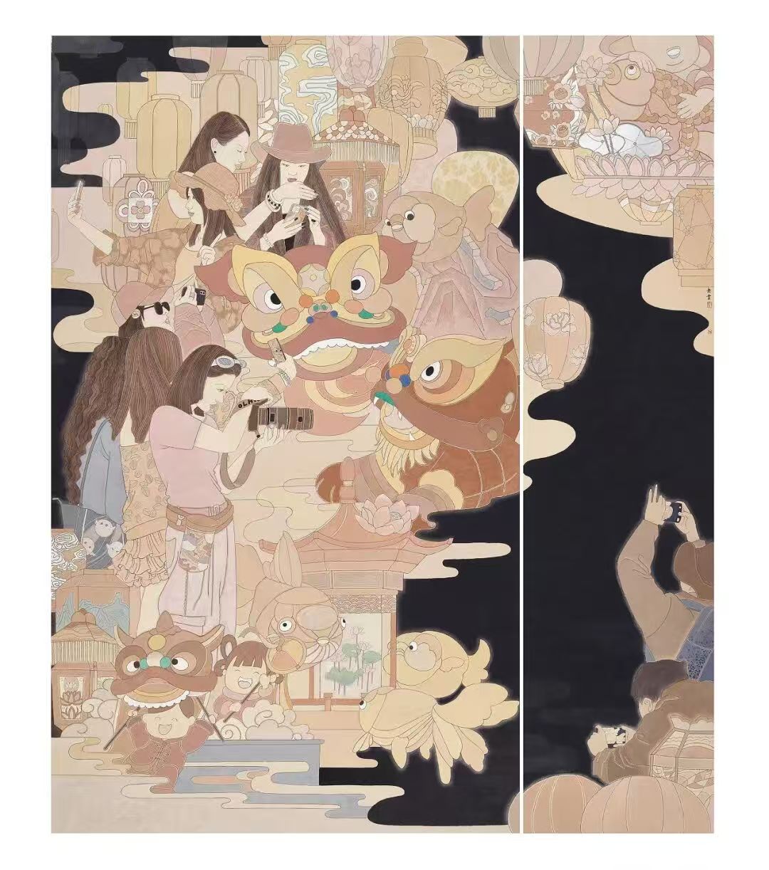 芳华·共舞——2026北京工笔重彩画会女画家线上绘画作品展第六期-图片30