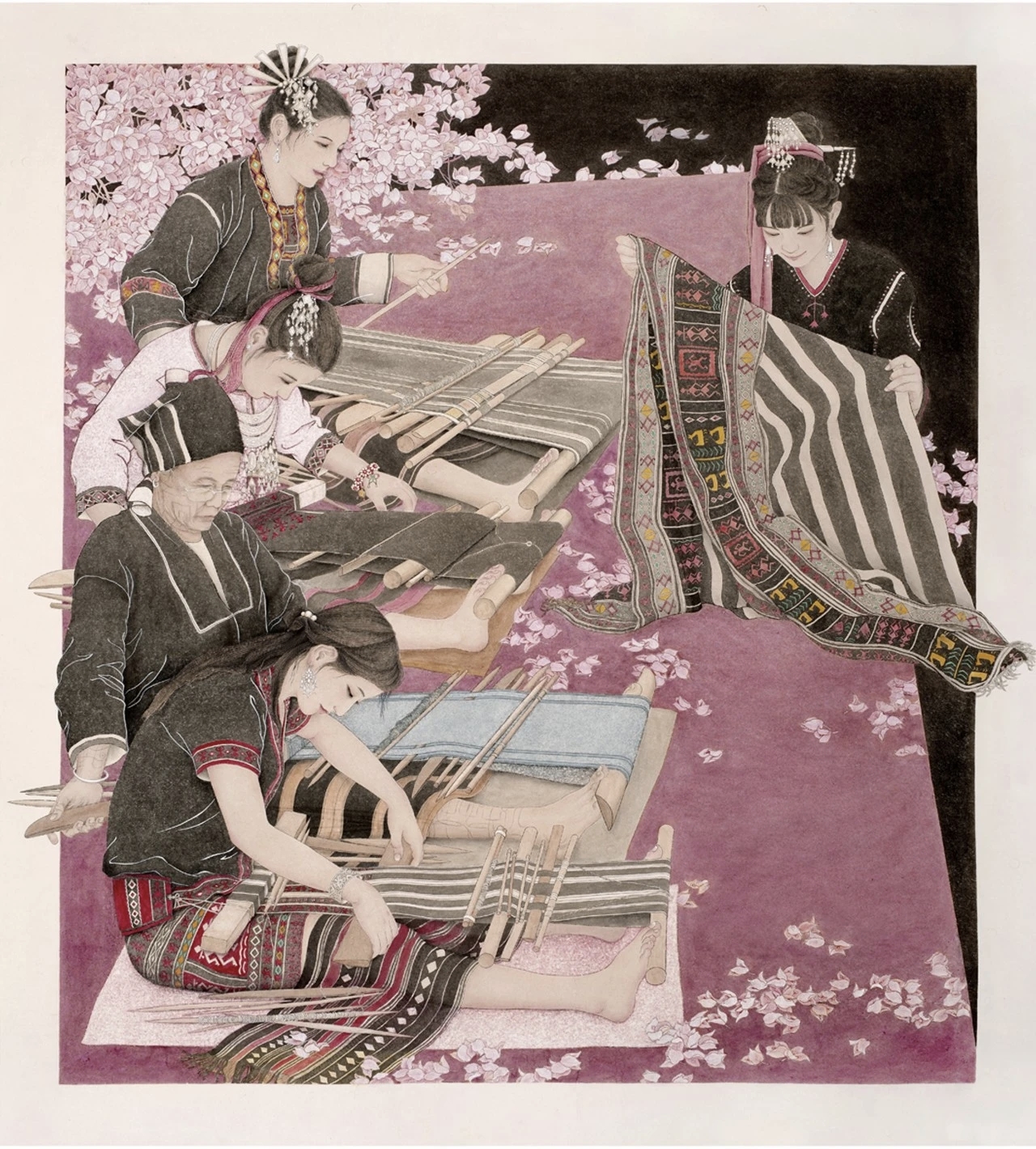 芳华·共舞——2026北京工笔重彩画会女画家线上绘画作品展第九期-图片3