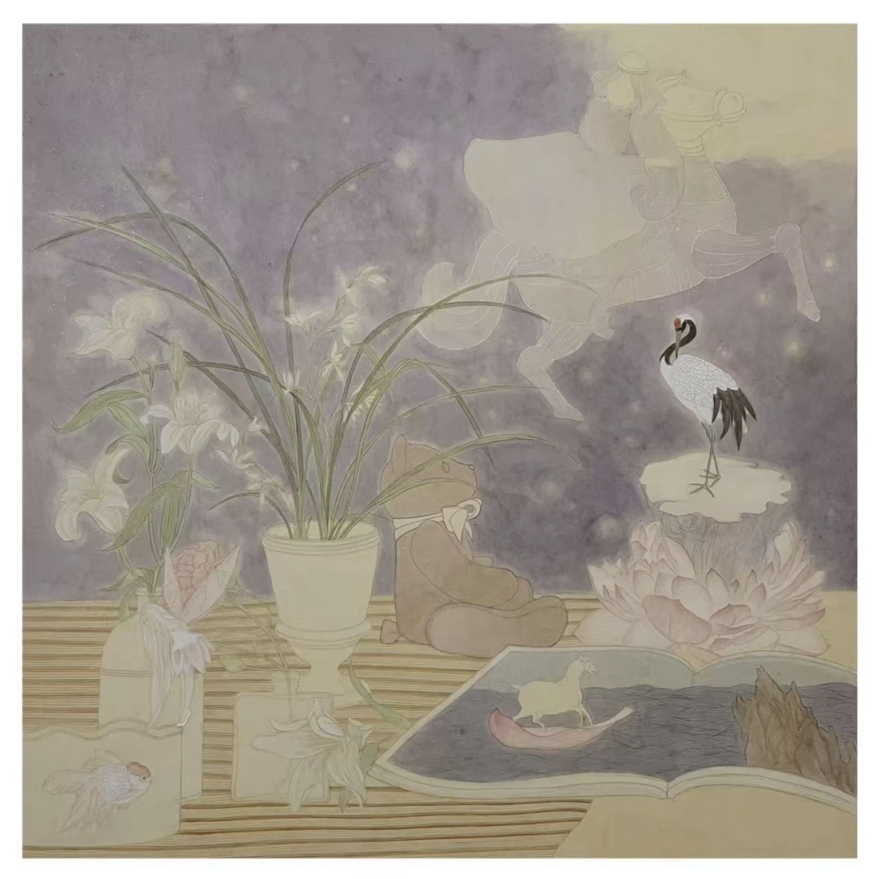 芳华·共舞——2026北京工笔重彩画会女画家线上绘画作品展第九期-图片21