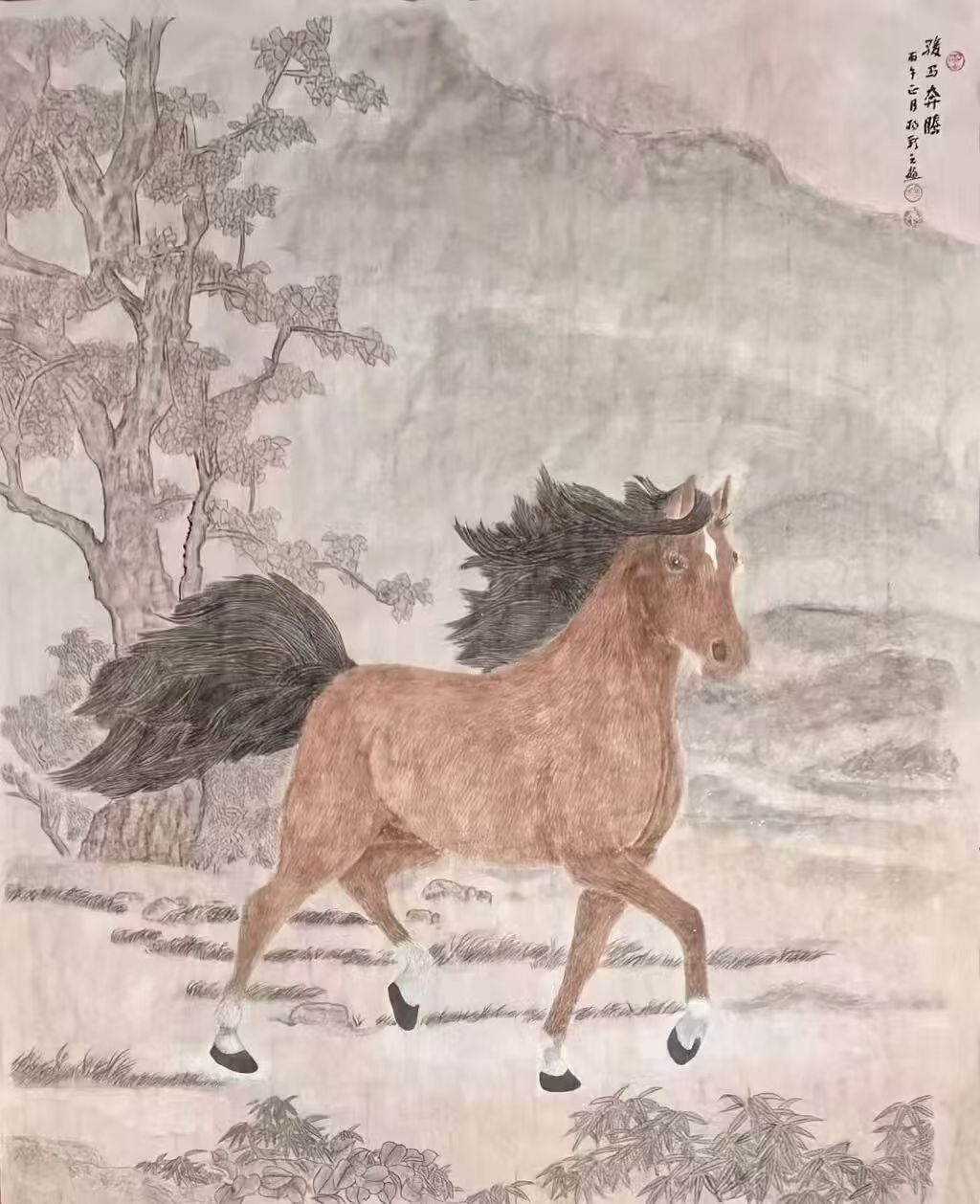 芳华·共舞 2026北京工笔重彩画会女画家线上绘画作品展(第二期)-图片16