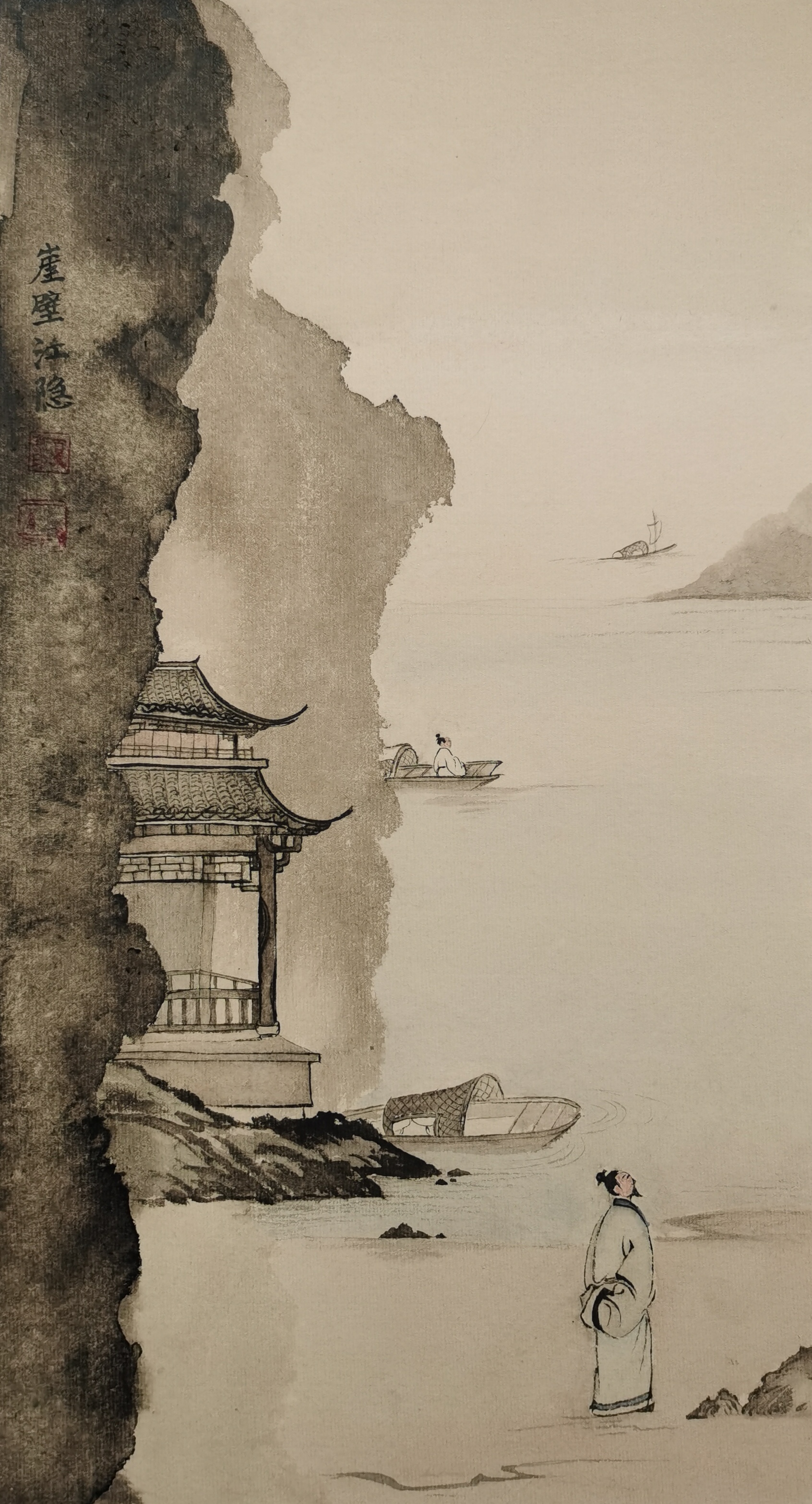 烟雨丹青   观鱼情缘第十二期画展（一）-图片4