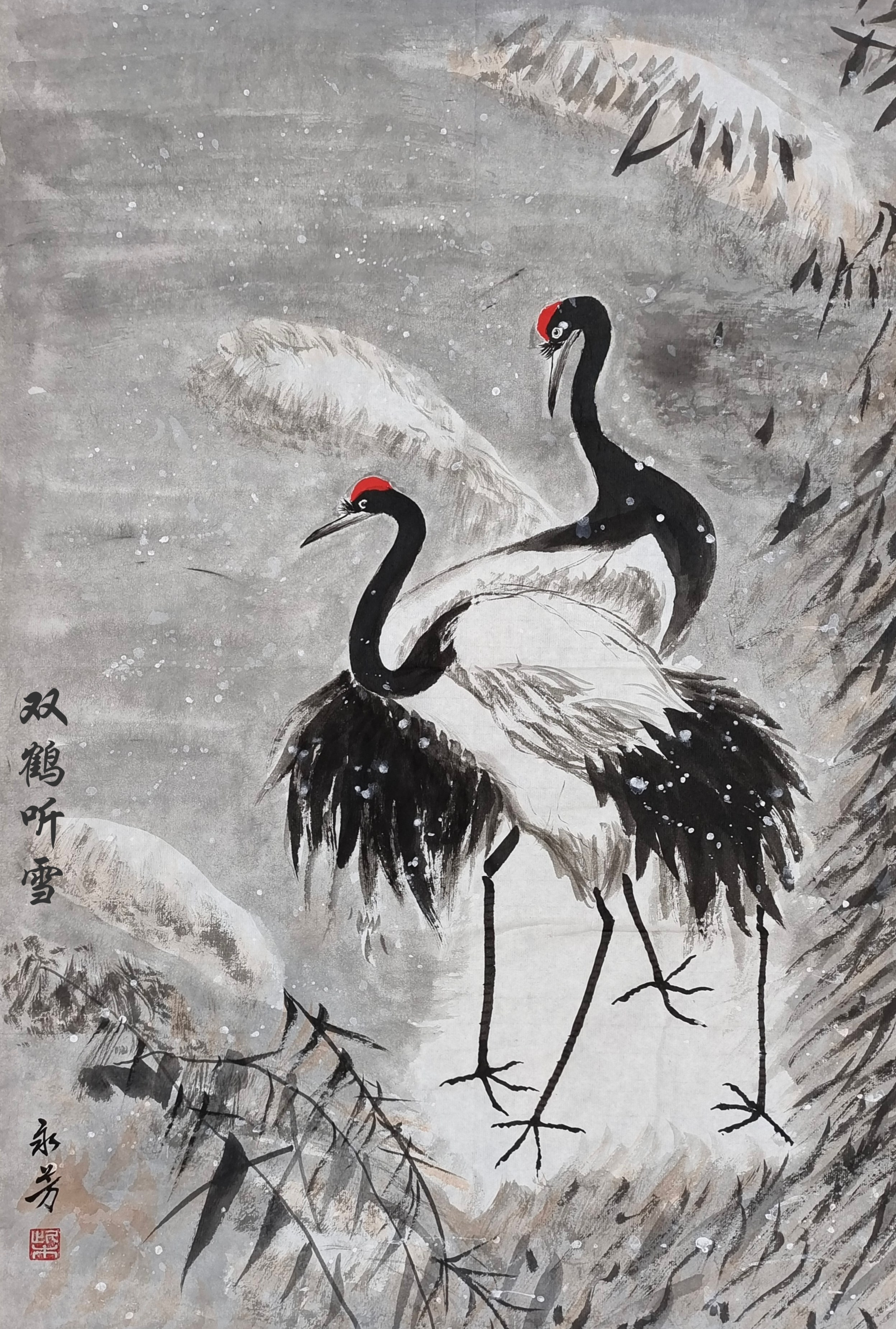 烟雨丹青   观鱼情缘第十二期画展（一）-图片8
